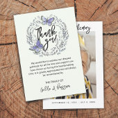 3.5 "x5" Schmetterlingsflora Beerdigung Dankeschön Dankeskarte