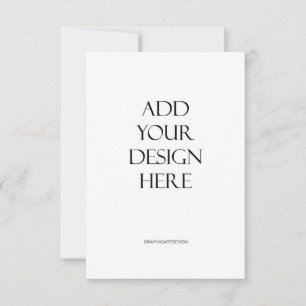 3.5 "x5" Vertikaler Kartendruck Hochladen des Desi Dankeskarte