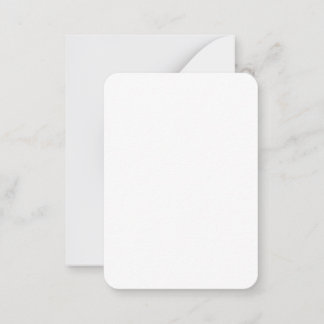 3,5" x 2,5" abgerundete Ecke Note Card & Umschlag Mitteilungskarte
