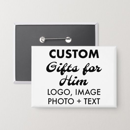 3.5" x 2.5" Button Button Abzeichen Benutzerdefini (Vorderseite/Rückseite)