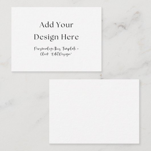 3.5" x 2.5" Enclosure Cards Begleitkarte (Vorne/Hinten)