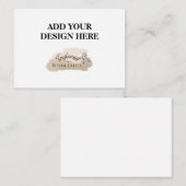 3,5" x 2,5" Umschließungskarte Begleitkarte (Vorne/Hinten)