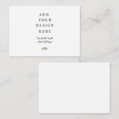 3,5" x 2,5" Verschlusskarten Begleitkarte (Vorne/Hinten)