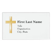 3,5" x 2" Acrylrechteck, Christlich Namenschild (Vorderseite)