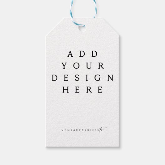 3,5 x 2" Vorzugstempeldruck Geschenkanhänger (Vorderseite)