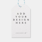 3,5 x 2" Vorzugstempeldruck Geschenkanhänger (Rückseite)