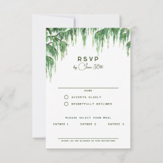 3,5" x 5" Antwortkarte - Schloss Wrightsville RSVP Karte