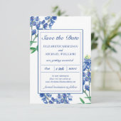 3,5" x 5" Bluebonnet Save the Date-Karte Date (Stehend Vorderseite)