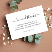 3,5" x 5" Danke, Baby Duschgeschenk Personalisiert Dankeskarte