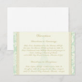 3.5 x 5 Direction Card Damask Paris Begleitkarte (Vorne/Hinten)