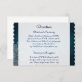 3.5 x 5 Direction Card Deep marokkanisches Blau Begleitkarte (Vorne/Hinten)