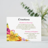 3.5 x 5 Direction Card Hawaiian Exotic Blume Spalt Begleitkarte (Stehend Vorderseite)