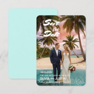 3,5" x 5" Flache Save The Date Karte