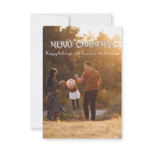 3.5" x 5" Frohe Weihnachtskarte