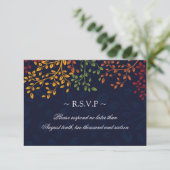 3.5 x 5 - Hochzeiten im Herbst-Antwortkarten RSVP Karte (Stehend Vorderseite)