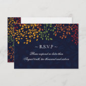 3.5 x 5 - Hochzeiten im Herbst-Antwortkarten RSVP Karte (Vorne/Hinten)