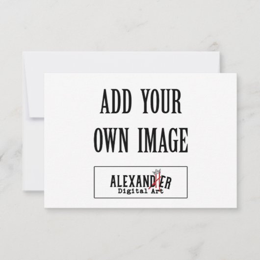 3,5 x 5" Horizontale A1-Flachkarte Mitteilungskarte (Vorderseite)