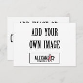 3,5 x 5" Horizontale A1-Flachkarte Mitteilungskarte (Vorne/Hinten)