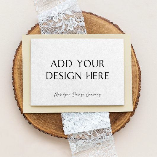 3,5 x 5" Horizontale Umschließungskarte Ankündigung