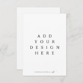 3,5 x 5" Kartendruck Einladung (Vorne/Hinten)