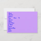 3,5" x 5" Landschaft Mardi Gras Bitte beachten Sie Einladung (Rückseite)