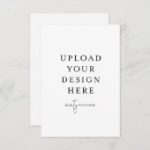 3,5" x 5" RSVP-Karte - Portrait Einladung (Vorne/Hinten)