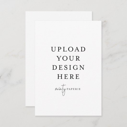 3,5" x 5" RSVP-Karte - Portrait Einladung (Vorne/Hinten)