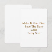 3,5" x 5" Save The Date Karte (Vorne/Hinten)