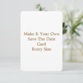 3,5" x 5" Save The Date Karte (Stehend Vorderseite)