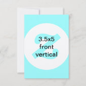 3,5 x 5 vertikale Einladung (Vorderseite)