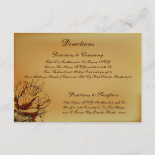 3.5 x 5 Western-Direction Card Cowgirl-Hut/Boots Begleitkarte