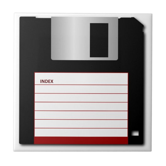 3,5 Zoll altes Vintages Computer-Disc Diskette Fliese (Vorderseite)