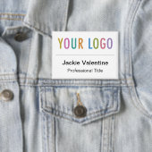 3,5 Zoll Button Back Name Abzeichen Button Company (Insitu)