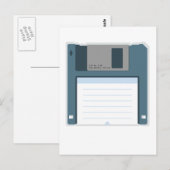 3,5-Zoll-Disketten-Postkarte (Vorderseite der Disk Postkarte (Vorne/Hinten)