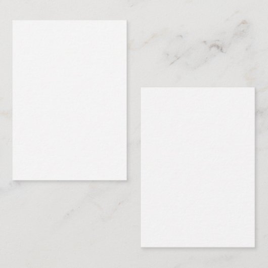 3,5 Zoll x 2,5 Zoll Hochzeitskarte Begleitkarte (Vorne/Hinten)