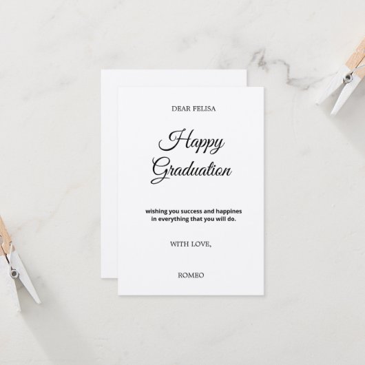 3,5 Zoll x 5 Zoll Flachbildschirm Karte (Vorderseite/Rückseite Beispiel)