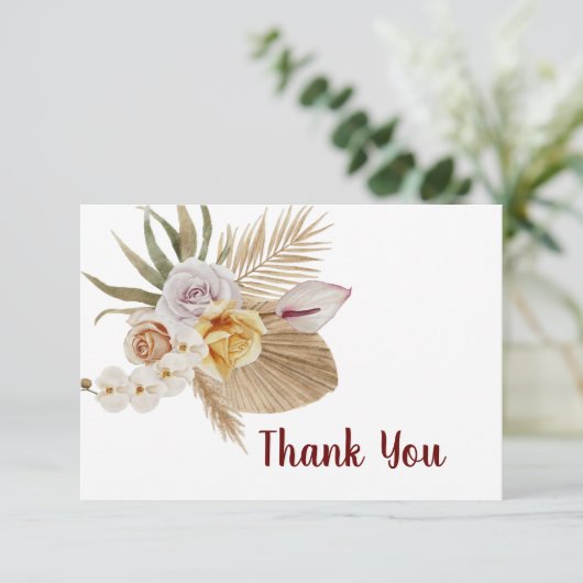 3,5 Zoll x 5 Zoll Flat Dankeschön Karte (Stehend Vorderseite)