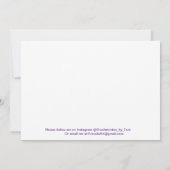 3,5 Zoll x 5 Zoll Flat Dankeschön Karte (Rückseite)