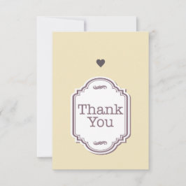 3,5 Zoll x 5 Zoll Flat Dankeschön Karte