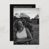 3,5 Zoll x 5 Zoll Save the Date flache Karte (Vorne/Hinten)