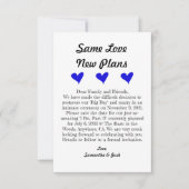 3,5 Zoll x 5 Zoll Save the Date flache Karte (Vorderseite)