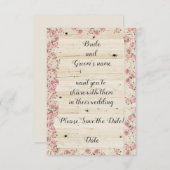 3,5 Zoll x 5 Zoll Save the Date flache Karte (Vorne/Hinten)