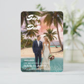 3,5 Zoll x 5 Zoll Save the Date flache Karte (Stehend Vorderseite)