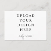 3,5 Zoll x 5 Zoll Umschließungskarte - Landschaft Begleitkarte (Rückseite)