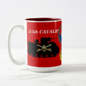 3/5th Bahn-Tasse der Kavallerie-M113 ACAV Zweifarbige Tasse (Links)