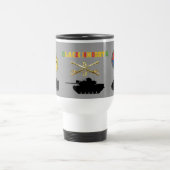 3/5th Kavallerie-schwarze Ritterafvs-Tasse Reisebecher (Mittel)