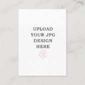 3.5x2.5 Gebetskarte - Laden Sie Ihr eigenes Design Visitenkarte (Rückseite)