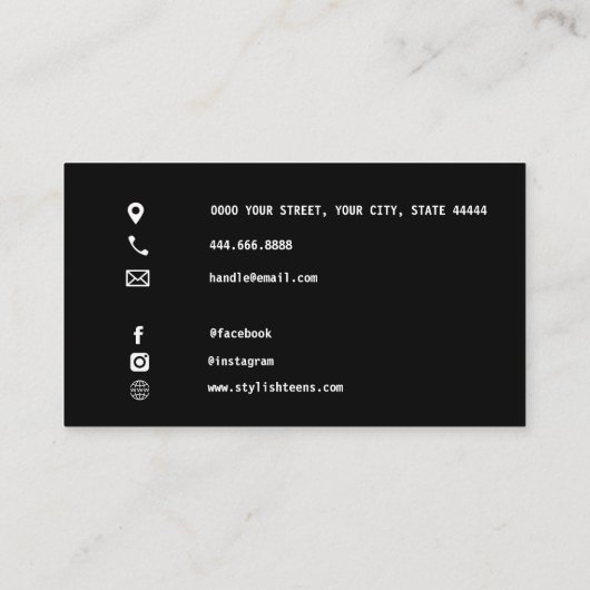 3.5x2 - Individuell gestaltbare Designdruckprämie Visitenkarte (Rückseite)