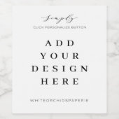 3,5x4" Wein und feine Weinetiketten Weinetikett (Einzelnes Label)