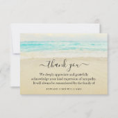 3.5x5 Beerdigung Vielen Dank Ihr Hinweis Kummer Be Dankeskarte (Vorderseite)